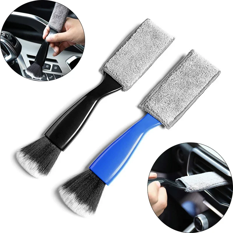 Car Cleaning Brush - 양면 자동차 에어컨 공기 배출구, 자동차