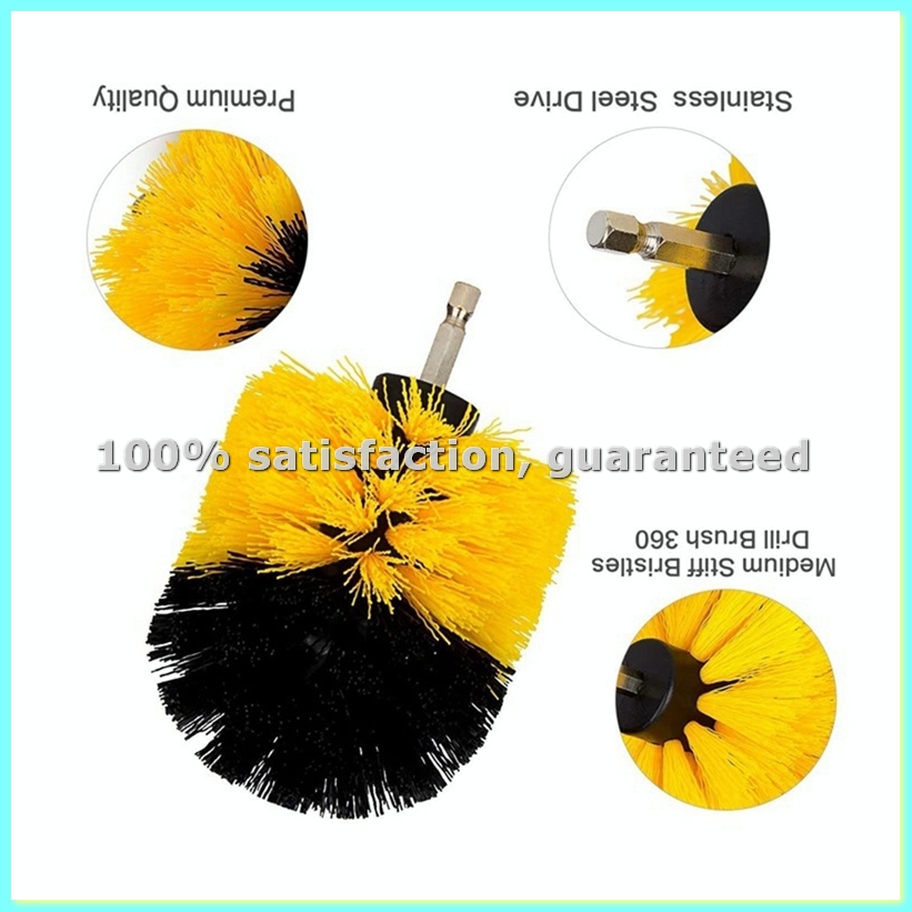Car Cleaning Brush - 15pcs 전기 바닥 청소기 세트 원형
