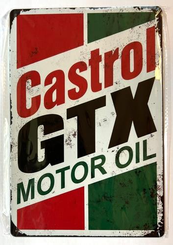 캐스트롤 GTX 모터 오일 빈티지 노벨티 금속 간판; - Castrol Oil Gtx 리뷰 및 가격