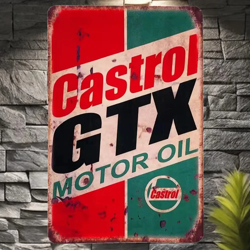 빈티지 캐스트롤 GTX 모터 오일 틴 사인, 레트로 자 - Castrol Oil Gtx 리뷰 및 가격