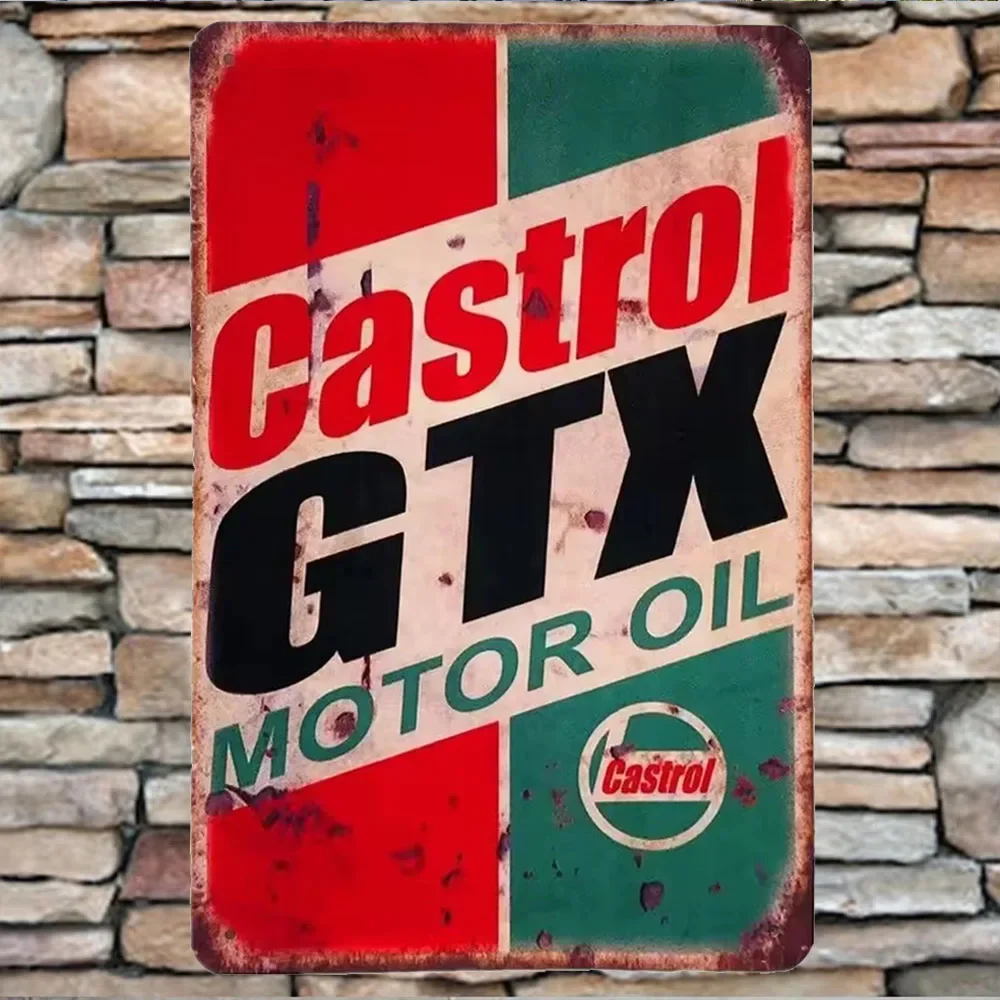 빈티지 캐스트롤 GTX 모터 오일 틴 사인, 레트로 자 - Castrol Oil Gtx 리뷰 및 가격