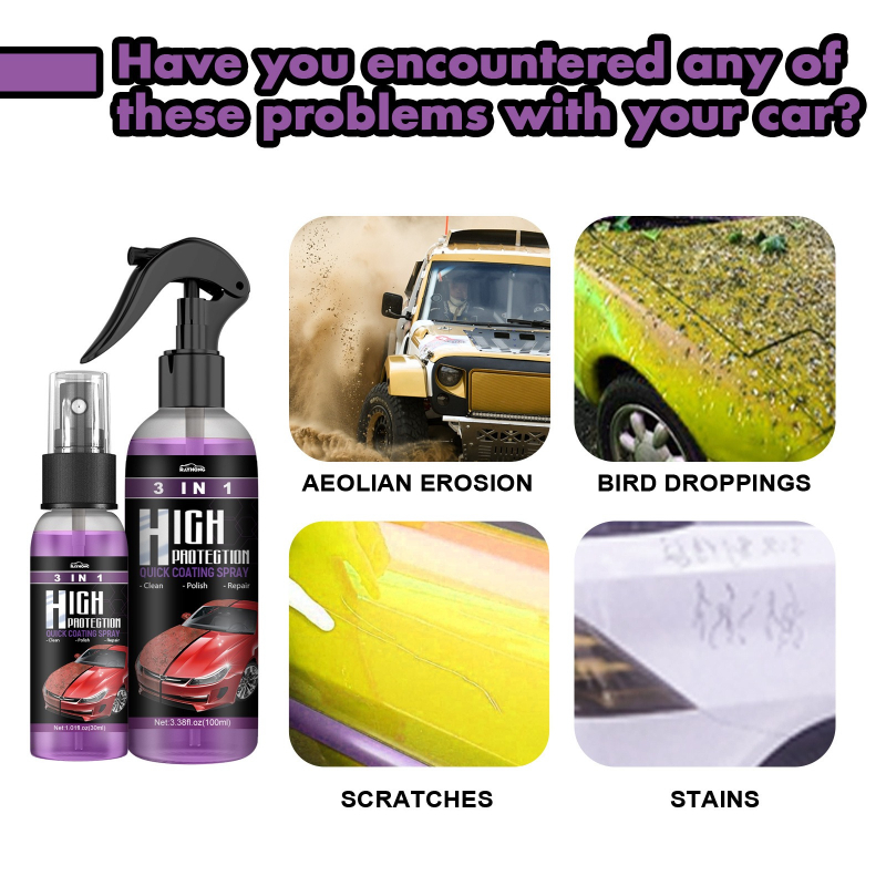 3 IN 1 자동차 세라믹 코팅 스프레이 나노 크리스탈 - Car Wax Ceramic Coating 리뷰 및 가격